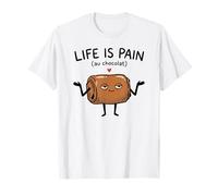 Life is Pain Au Chocolat Funny French Pastry Baker T-Shirt