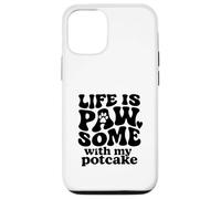 Life is PAW-SOME with My Potcake Dog Lover - Cute Pet Parent Case for iPhone 12/12 Pro