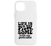 Life is PAW-SOME with My Potcake Dog Lover - Cute Pet Parent Case for iPhone 14 Plus