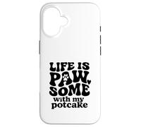 Life is PAW-SOME with My Potcake Dog Lover - Cute Pet Parent Case for iPhone 16