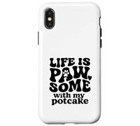 Life is PAW-SOME with My Potcake Dog Lover - Cute Pet Parent Case for iPhone X/XS
