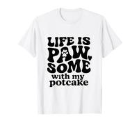 Life is PAW-Some with My Potcake Dog Lover - Cute Pet Parent T-Shirt