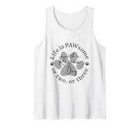 Life is Pawsome with A Rescue Dog Tank Top