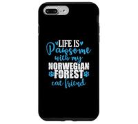 Life is Pawsome with my Norwegian Forest Cat Case for iPhone 7 Plus/8 Plus
