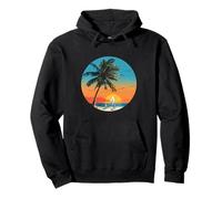 Life Is Really Good Palm Tree Summer Beach Vacation Graphic Pullover Hoodie