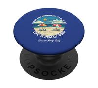 Life Is Really Good Summer Beach Vacation Graphic PopSockets Adhesive PopGrip