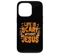 Life Is Scary Without Jesus Christian Faith Halloween Case for iPhone 13 Pro