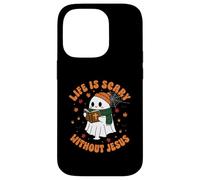 Life Is Scary Without Jesus - Christian Halloween Case for iPhone 14 Pro