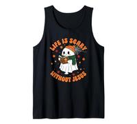 Life is Scary Without Jesus - Christian Halloween Tank Top