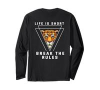 Life is Short Break The Rules Back Print Long Sleeve T-Shirt