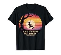 Life Is Short But Sweet Swing Sunset Inspirational T-Shirt