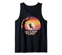 Life Is Short But Sweet Swing Sunset Inspirational Tank Top