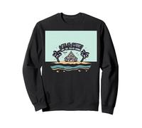Life is Short Buy the Beach House Coastal Dream Sweatshirt, Adult Unisex, Black, XL