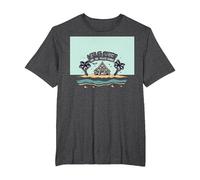 Life is Short Buy The Beach House Coastal Dream T-Shirt, Men's Big and Tall, Dark Heather Grey, 6X Tall