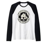 Life is Short Buy The House Realtor Raglan Baseball Tee