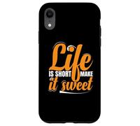 Life Is Short Make it Sweet Positive Inspirational Message Case for iPhone XR