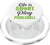 Life Is Short Play Pickleball PopSockets PopGrip for MagSafe