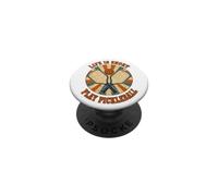 Life Is Short Play Pickleball Vintage Sunburst Design PopSockets Adhesive PopGrip