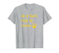 Life is Short, Walk the Camino T-Shirt, Men, Heather Grey, Medium