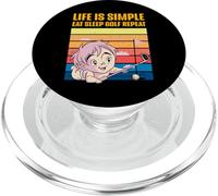 Life is simple eat sleep golf repeat PopSockets PopGrip for MagSafe