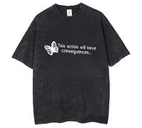 Life is Strange Inspired Tee | This Action Will Have Consequences Butterfly Graphic, Max & Chloe (2,L)