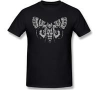 Life is Strange Moth Life is Strange Tee Round Neck Unisex Tops Men's 100% Cotton Short-Sleeve T-Shirts M Black