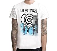 Life is Strange t Shirt Men Anime T-Shirt Men Tops boy Short Sleeve t-Shirt top Tee Clothes M7R1159 White