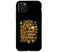 Life is Sweet Keep Bees Beekeeper Honey Bee Lover Case for iPhone 11 Pro Max