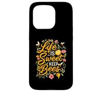 Life is Sweet Keep Bees Beekeeper Honey Bee Lover Case for iPhone 15 Pro