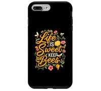Life is Sweet Keep Bees Beekeeper Honey Bee Lover Case for iPhone 7 Plus/8 Plus
