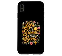 Life is Sweet Keep Bees Beekeeper Honey Bee Lover Case for iPhone XS Max