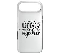 Life Is Together Romantic Couples Love Quote Case for iPhone Air