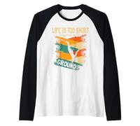 Life is Too Short Retro Cliff Diving Raglan Baseball Tee