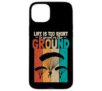 Life Is Too Short Retro Sky Diving Case for iPhone 15 Plus