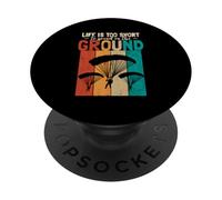 Life Is Too Short Retro Sky Diving PopSockets Adhesive PopGrip