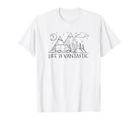Life is Vantastic, Minimalistic Camper Van Life T-Shirt