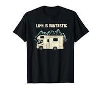 Life is Vantastic Motor Home Camping Van Camper Mobile Home T-Shirt