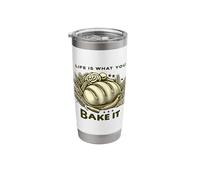 Life is What You Bake it Bakery Baking Fresh Bread Pastries Stainless Steel Insulated Tumbler