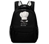 Life Is What You Bake It Chefs Backpack Cute Laptop Bag Travel Daypack | Laptop Backpack,Lightweight,Business Backpack,for Men Women,Shoulder Bag,for Camping Picnic