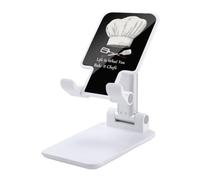 Life Is What You Bake It Chefs Cell Phone Stand Desk Phone Holder White | Adjustable,Mobile Phone Holder,for Office Home Travel,with Anti-Slip Base,Desk Phone Stand,Foldable