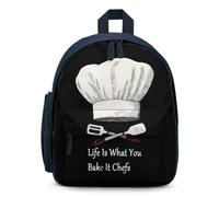 Life Is What You Bake It Chefs Cute Backpack Travel Backpacks Daypack | Laptop Backpack,Printed,Shoulder Bag,Lightweight,Work Bag,with Adjustable Strap,Casual,for School Travel