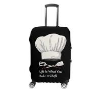 Life is What You Bake It Chefs Luggage Cover Travel Suitcase Covers S
