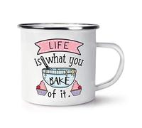 Life is What You Bake of It Retro Enamel Mug Cup