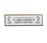 Life Isn’t About Waiting For The Storm To Pass It’s About Learning To Dance In The Rain - Handmade Metal Wood Inspirational Signs- Inspirational Wall Art - Motivational Wall Art