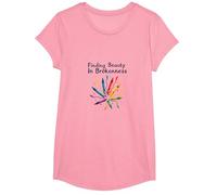 Life Isnt About Being This Perfect Colorful Crayon Art T-Shirt, Girls, Pink, Small