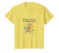 Life Isnt About Being This Perfect Colorful Crayon Art T-Shirt, Kids, Lemon, 8 Years