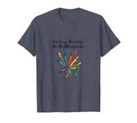 Life Isnt About Being This Perfect Colorful Crayon Art T-Shirt, Men, Heather Blue, S
