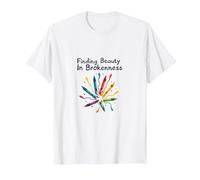 Life Isnt About Being This Perfect Colorful Crayon Art T-Shirt, Men, White, M
