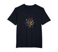 Life Isnt About Being This Perfect Colorful Crayon Art T-Shirt, Men's Big and Tall, Black, 4X Tall
