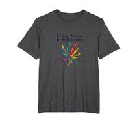 Life Isnt About Being This Perfect Colorful Crayon Art T-Shirt, Men's Big and Tall, Dark Heather Grey, 3X Tall